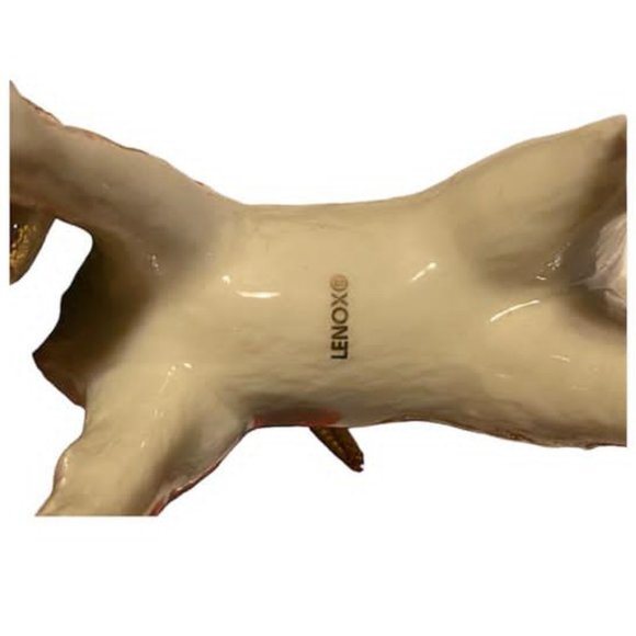 2019 Lenox Under the Mistletoe with Marcel the Moose Ornament - Picture 8 of 9